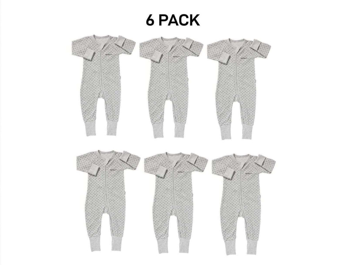 Bonds Baby Poodlette Zip Wondersuit Soft Cotton Warmth Terry Fabric 6 Pack BZJSM