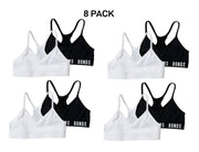 Bonds Girls Super Stretchies Racer Crop Double Layered Front 8 Pack UXNK2A