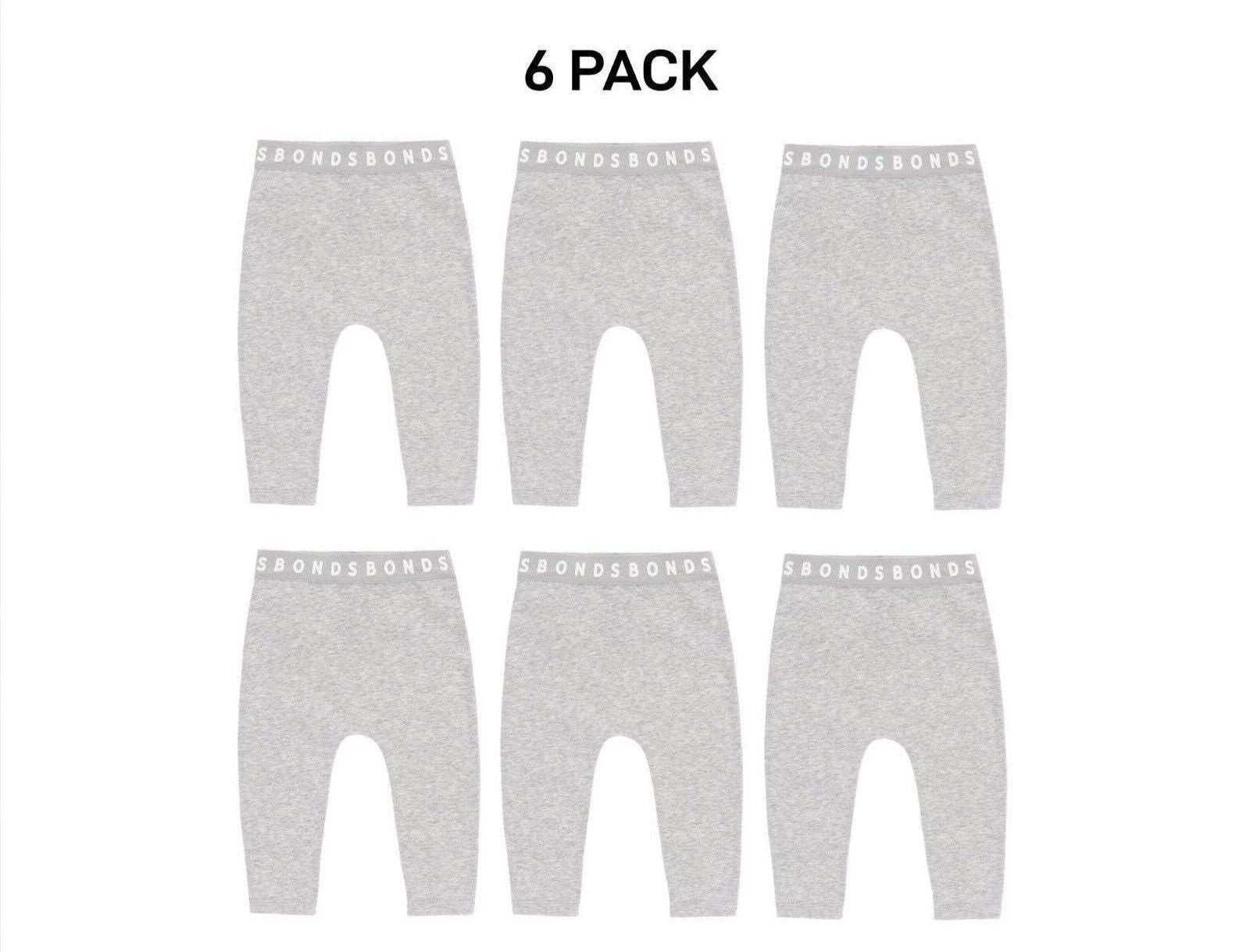 Bonds Baby Stretchies Legging Super Soft & Stretchable Comfortable 6 Pack BXF8A