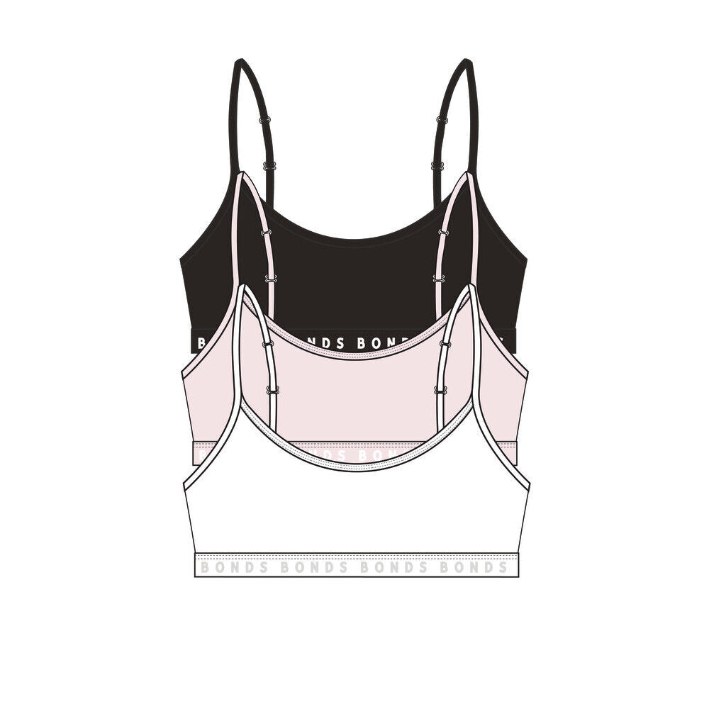 Bonds Girls Hipster Scoop Crop Supreme Support & Modesty Bra 12 Pack UXAY3A