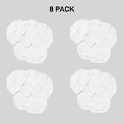 Bonds Baby Wonderbodies Long Sleeve Bodysuit Ultimate Comfort 8 Pack BY4RA