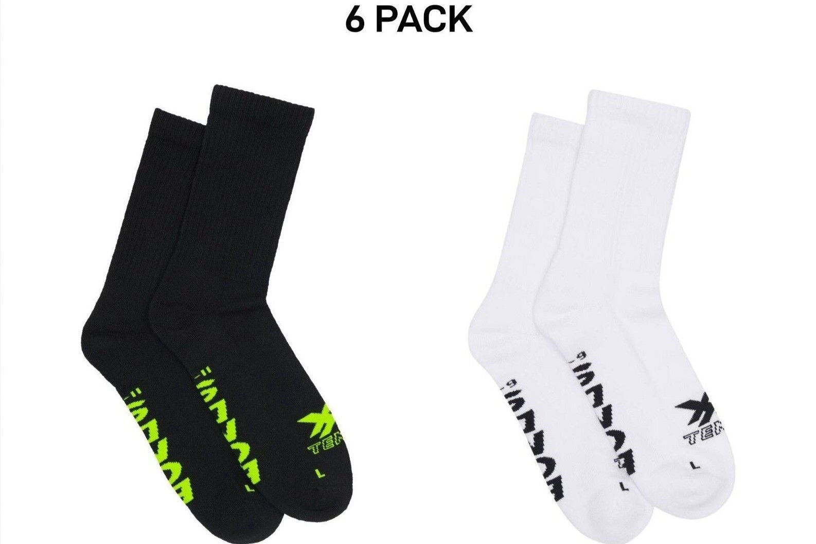 Bonds Mens X-Temp Crew Socks Comfy Cushioned Sole Arch Support 6 Pack SXX62N