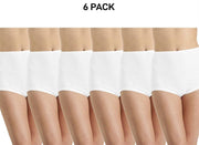 Bonds Womens Cottontails Full Brief Soft Comfortable Leg Band 6 Pack W0M5B