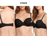 Bonds Womens Invisi Full Busted T-Shirt Bra Comfy Strap Soft Smooth 3 Pack YXC4Y