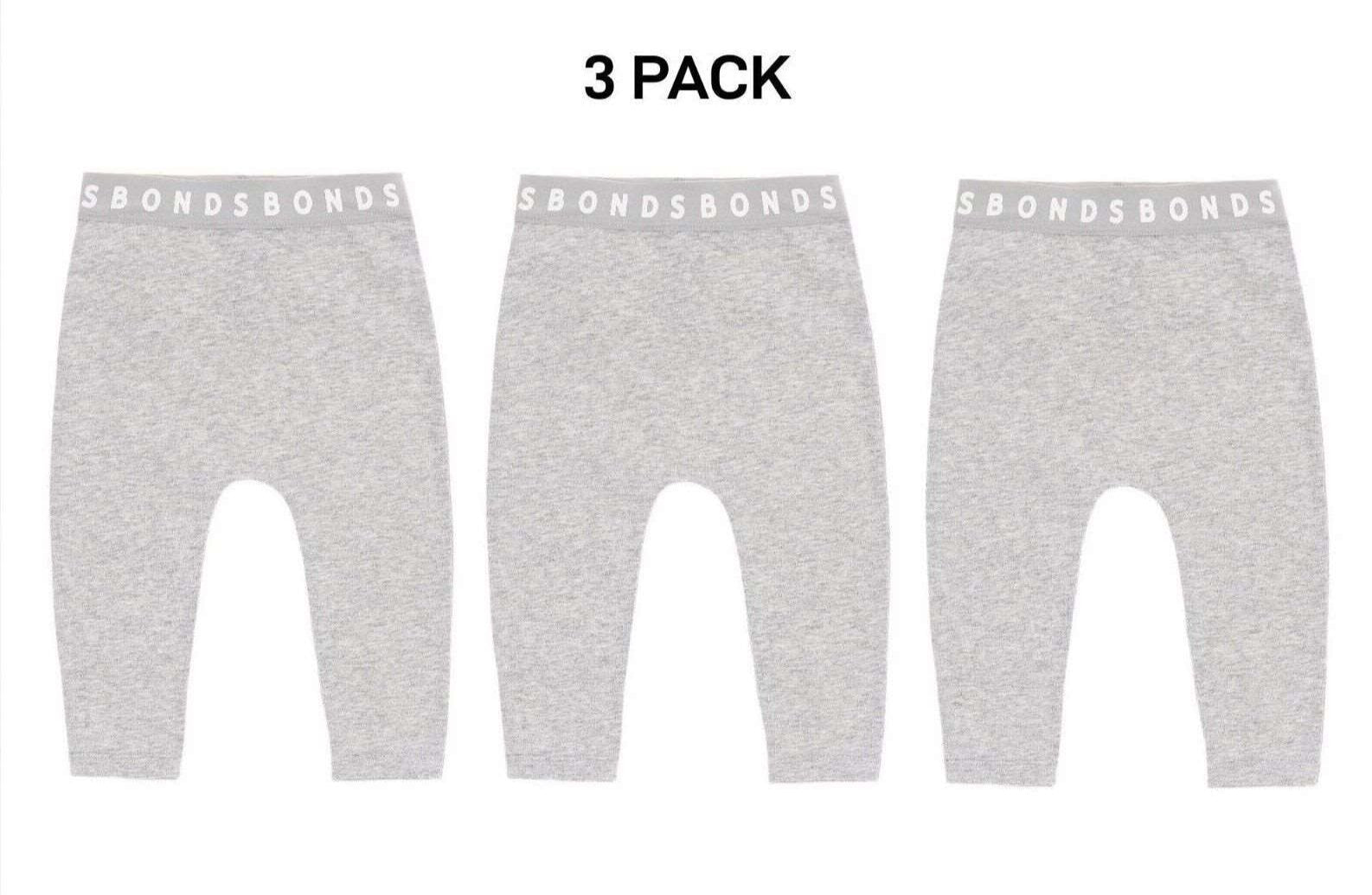 Bonds Baby Stretchies Legging Super Soft & Stretchable Comfortable 3 Pack BXF8A