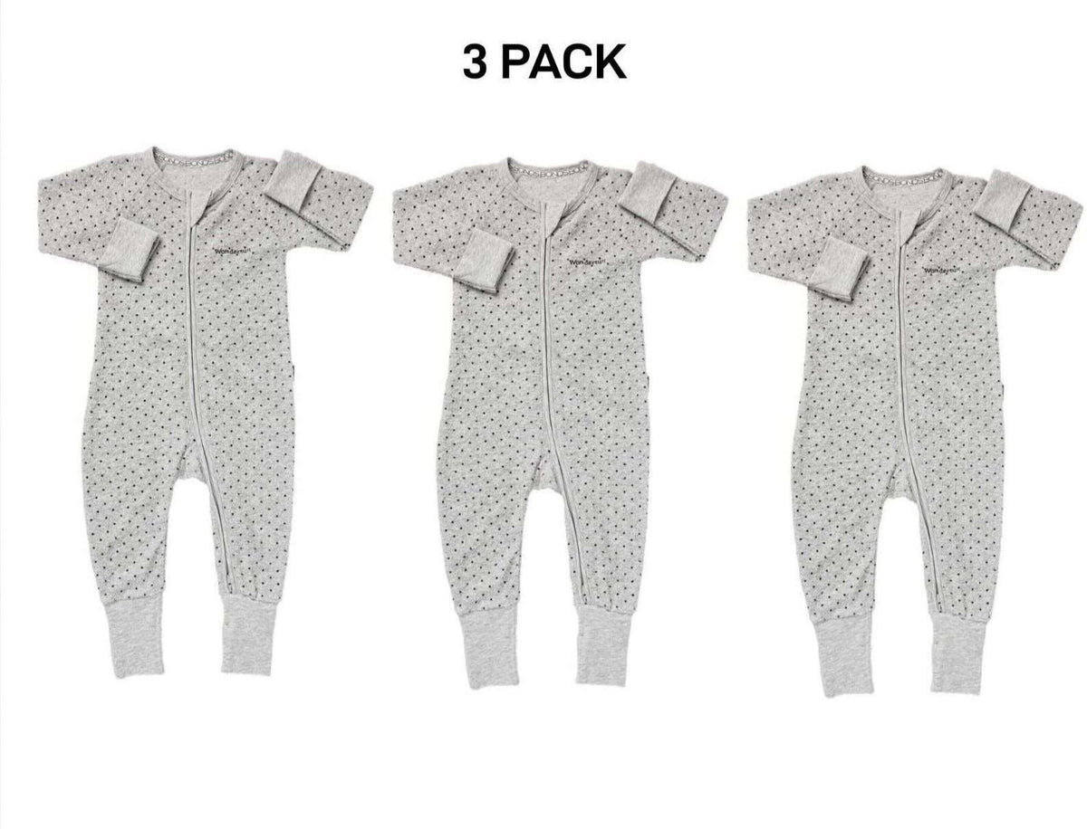 Bonds Baby Poodlette Zip Wondersuit Soft Cotton Warmth Terry Fabric 3 Pack BZJSM