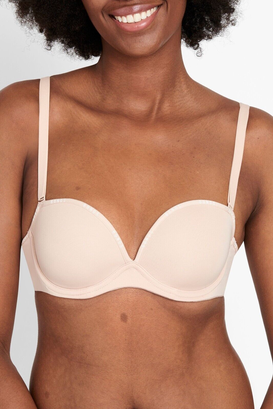 Bonds Womens Invisi Strapless Full Busted Bra Comfort Soft Silicon 6 Pack YXC3Y