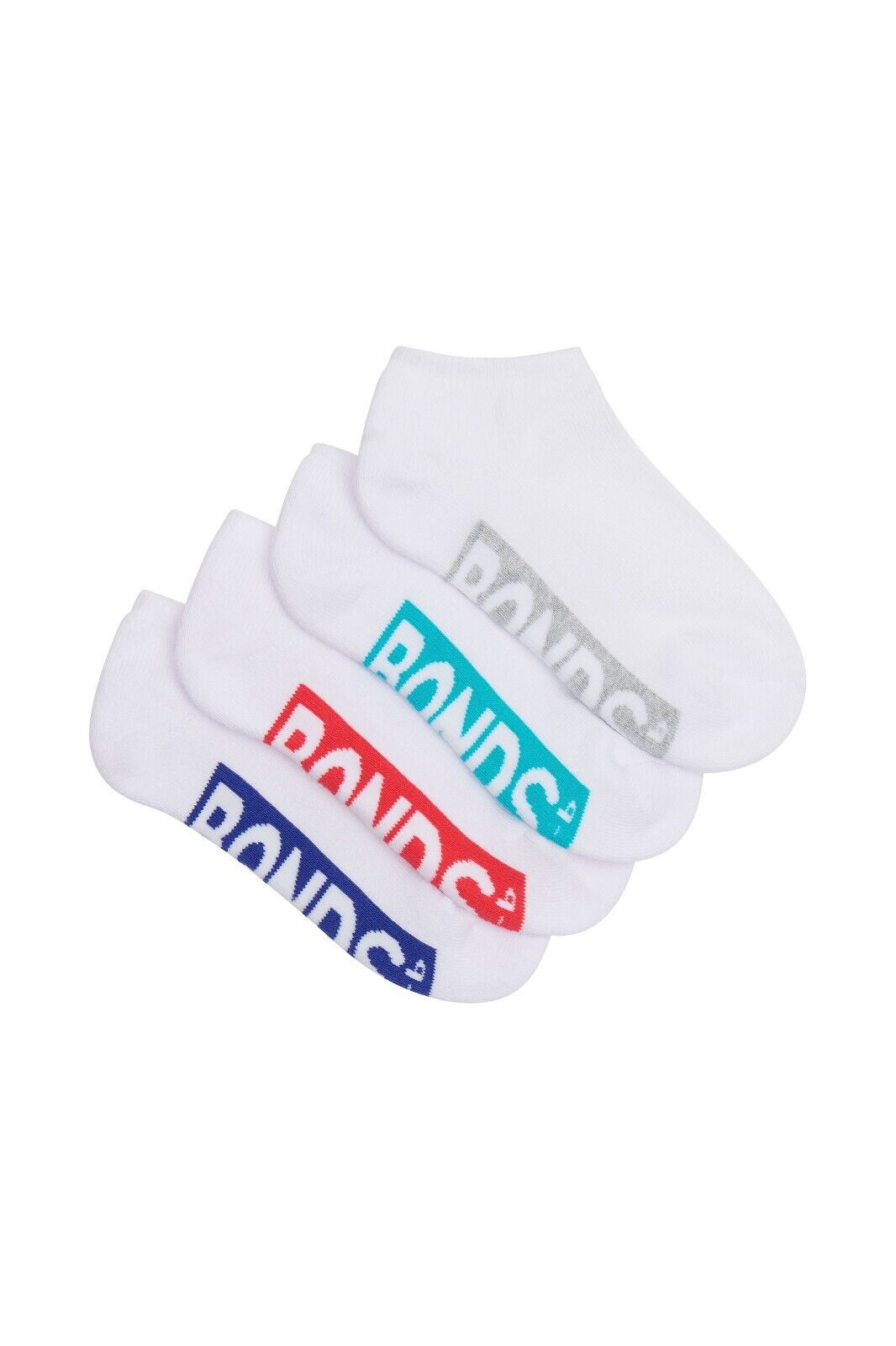 Bonds Kids Logo Light Low Cut Socks Comfy Lightweight Breathable 8 Pack RXU74W