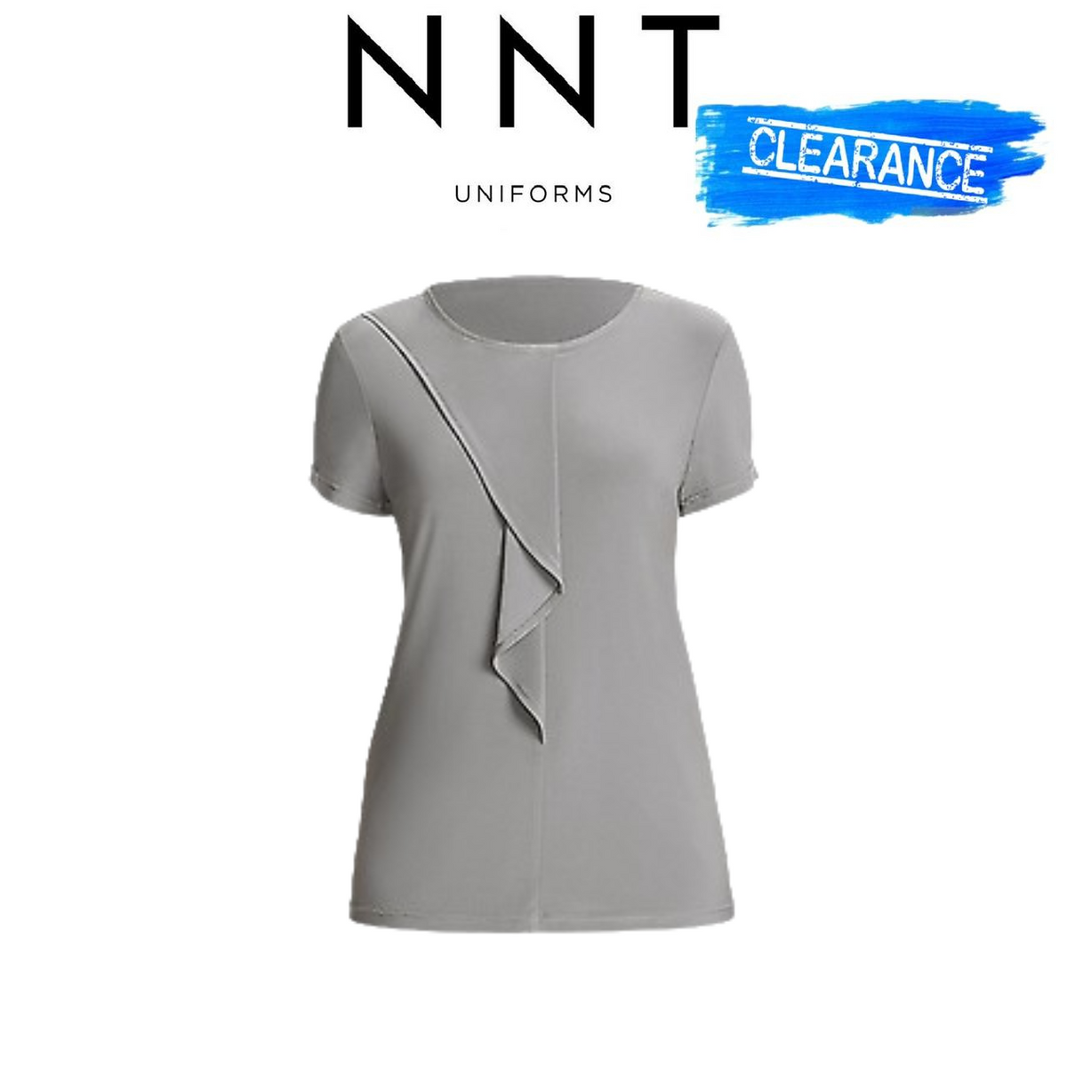 Clearance! NNT Soft Jersey S/S Round Neck T- Top Blouse Relaxed Fit CATU64