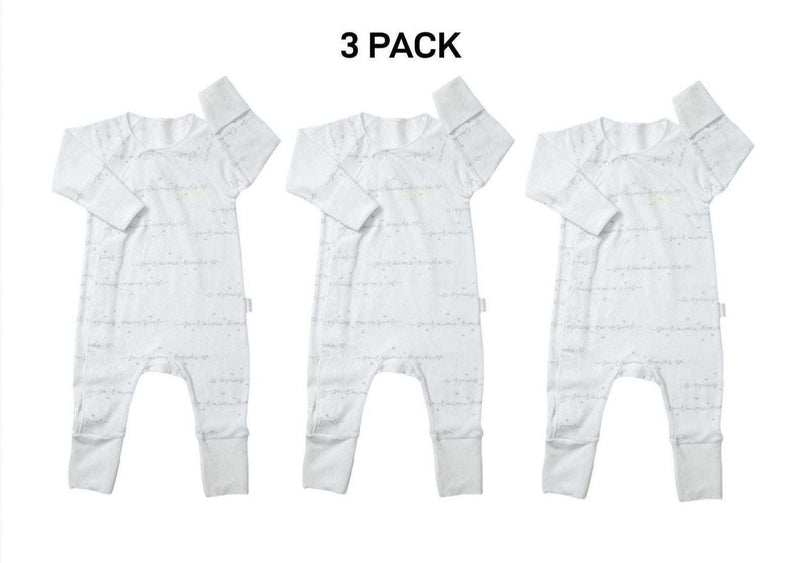 Bonds Baby Newbies Coverall Super Soft Cozysuit & Stretchable Fabic 3 Pack BXQBA