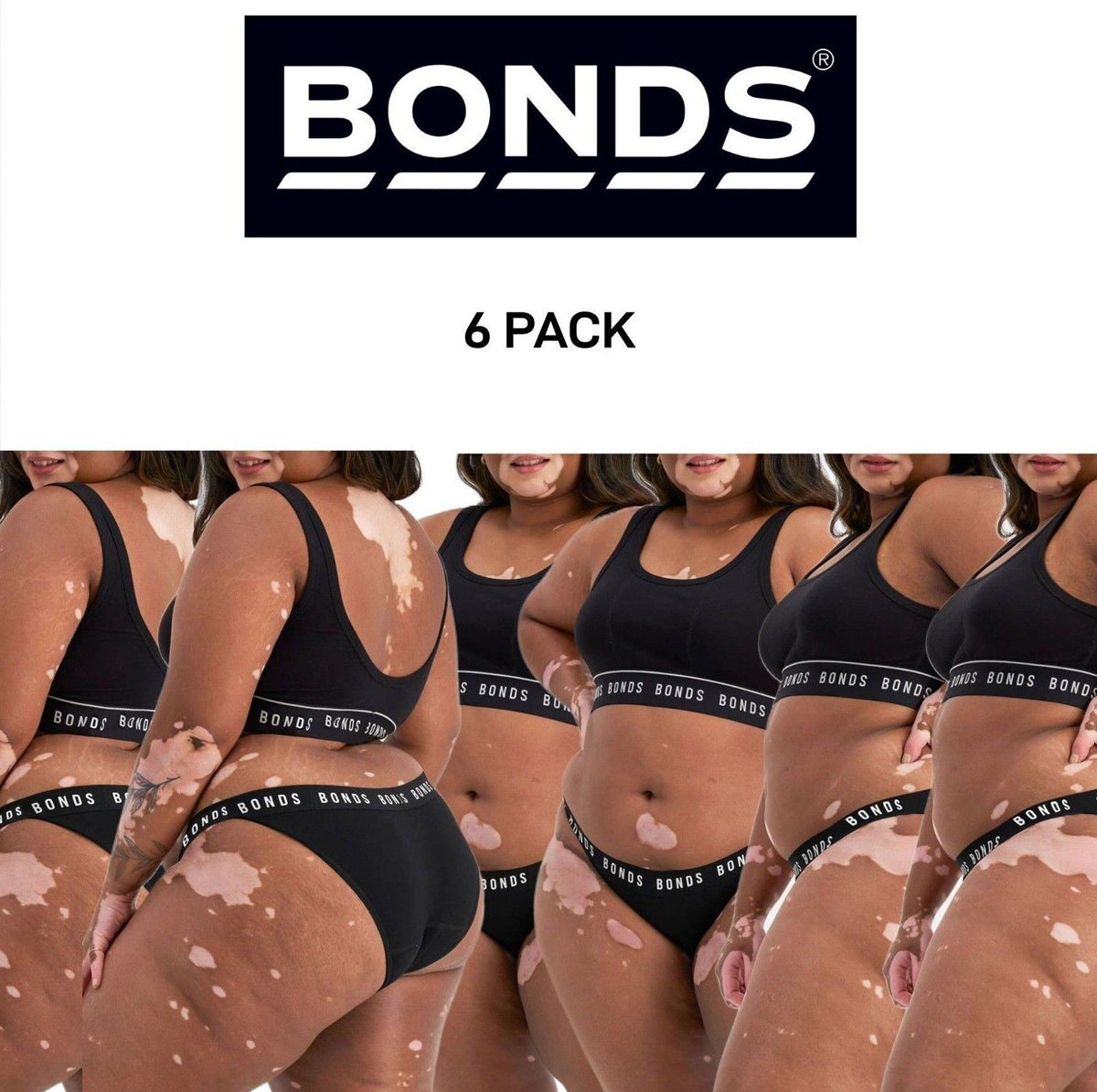 Bonds Womens Bloody Comfy Period Tanga Moderate Flattering Undies 6 Pack WTQQ