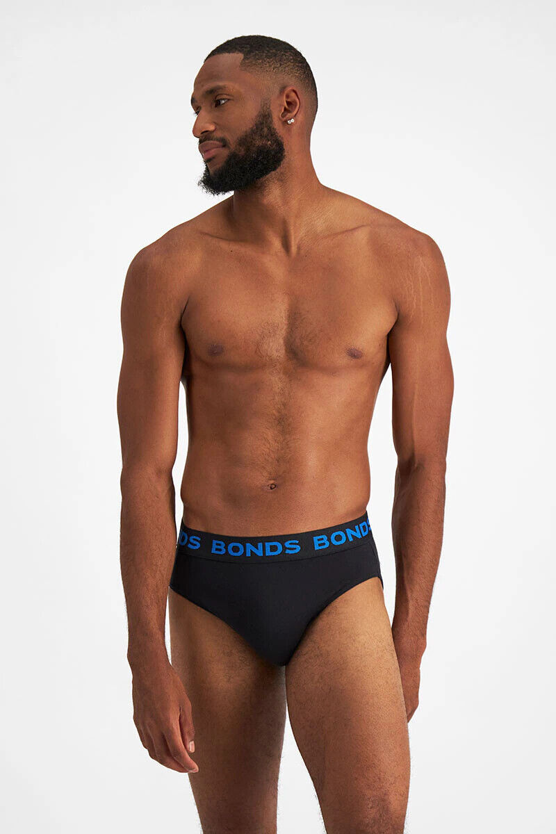Bonds Mens Hipster Brief Super Soft Branded Elastic Waistband 15 Pack M8DMTX