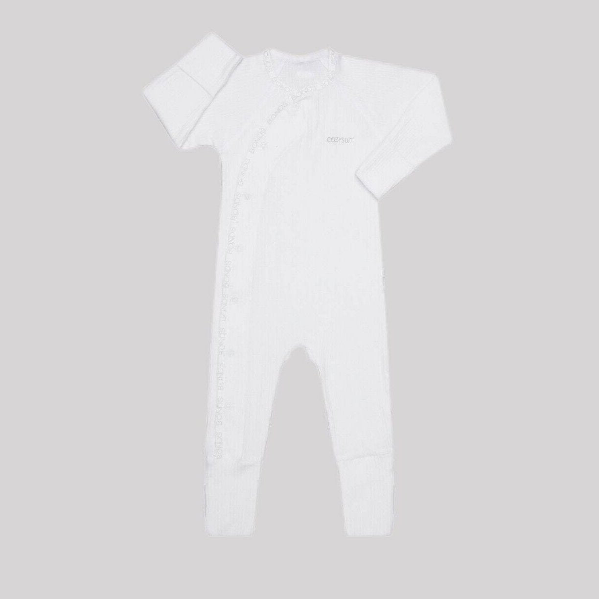Bonds Baby Pointelle Cozysuit Branded Elastic Trim Aussie Cotton BXGGA