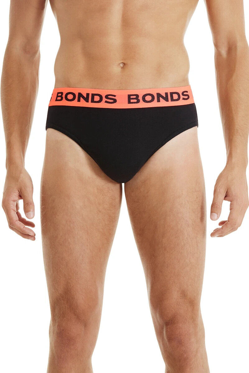 Bonds Mens Hipster Brief Super Soft Branded Elastic Waistband 5 Pack M8DMTX