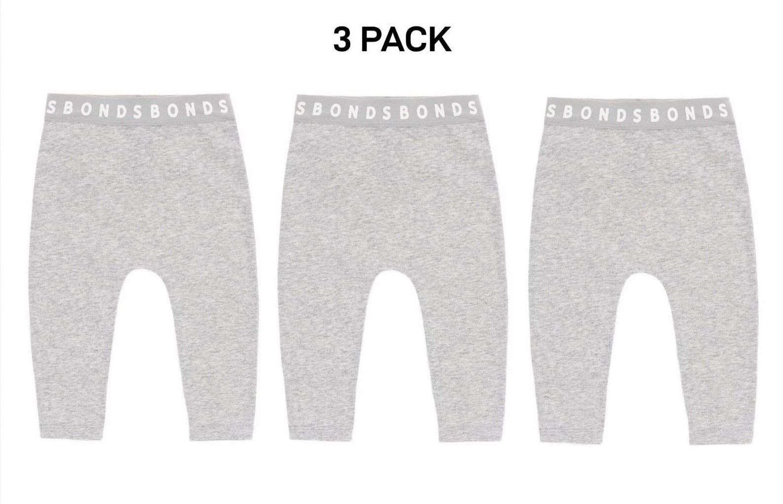 Bonds Baby Stretchies Legging Super Soft & Stretchable Comfortable 3 Pack BXF8A