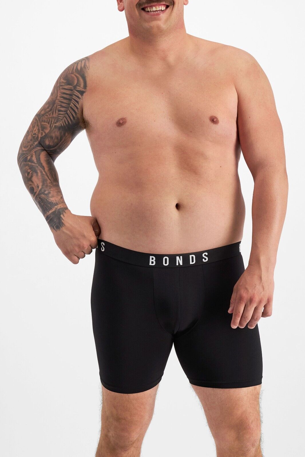 Bonds Mens Originals Mid Trunk Soft Breathable Cotton for Comfort MXUKA