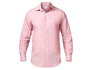 NNT Mens Textured L/S Shirt Modern Collar Classic Fit Business Shirt CATJ8V