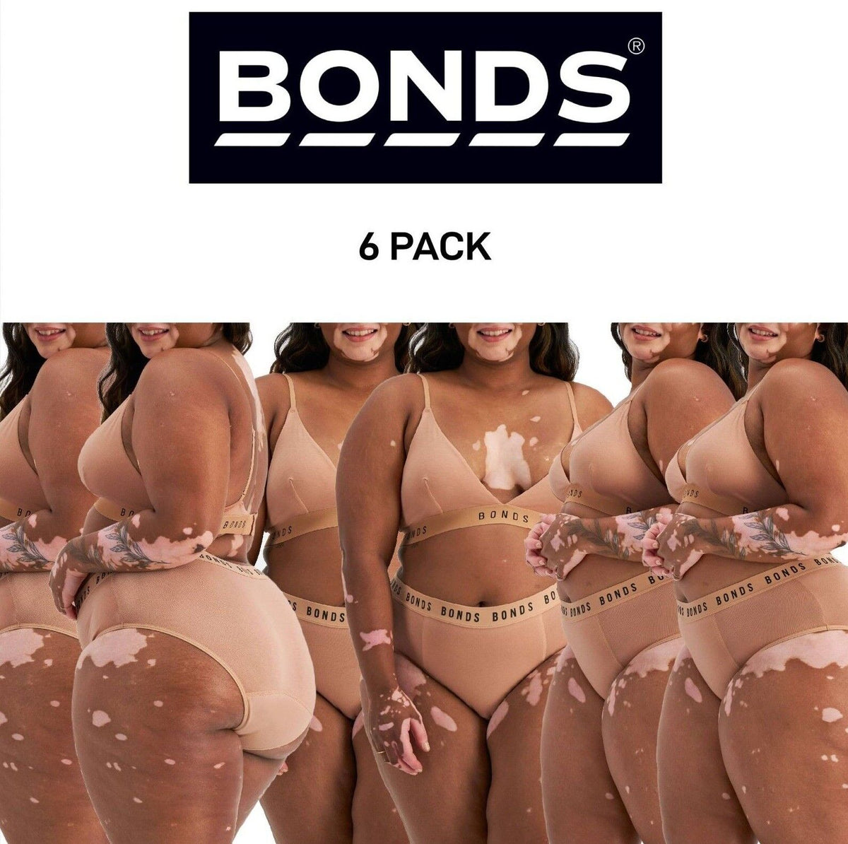 Bonds Womens Bloody Comfy Period Full Brief Moderate Full Coverage 6 Pack WTKL