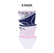 Bonds Girls Bikini Soft and Stretchy Fit Perfect Everyday Coverage 5 Pack UWNV5A