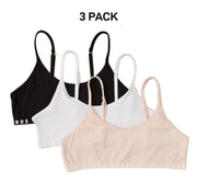 Bonds Girls Hipster Scoop Crop Supreme Support & Modesty Bra 3 Pack UXAY3A