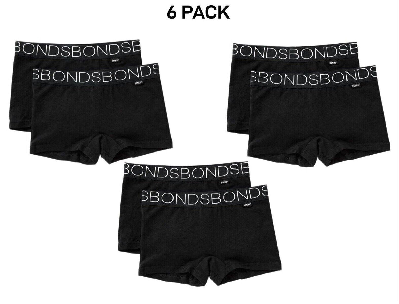 Bonds Girls Stretchies Shorties Brief Soft Cotton Comfortable 6 Pack UXVD2A