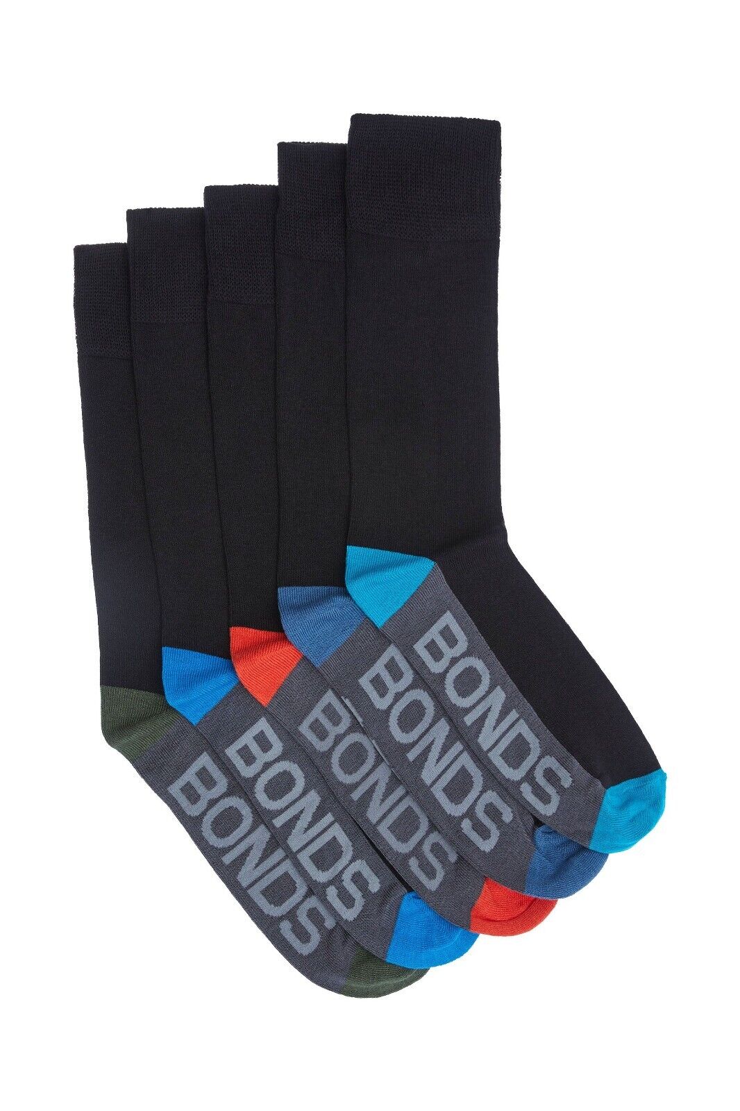Bonds Mens Bamboo Crew Socks Reinforced Heel & Toe for Durability 15 Pack SZFQ5W