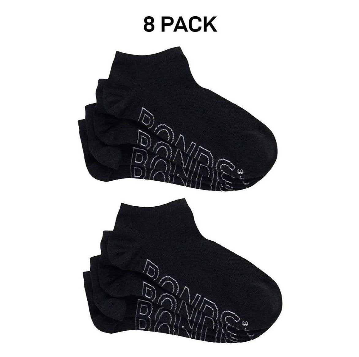 Bonds Womens Lightweight Low Cut Smooth Comfy Stay-Put Fit Socks 8 Pack LXPV4N