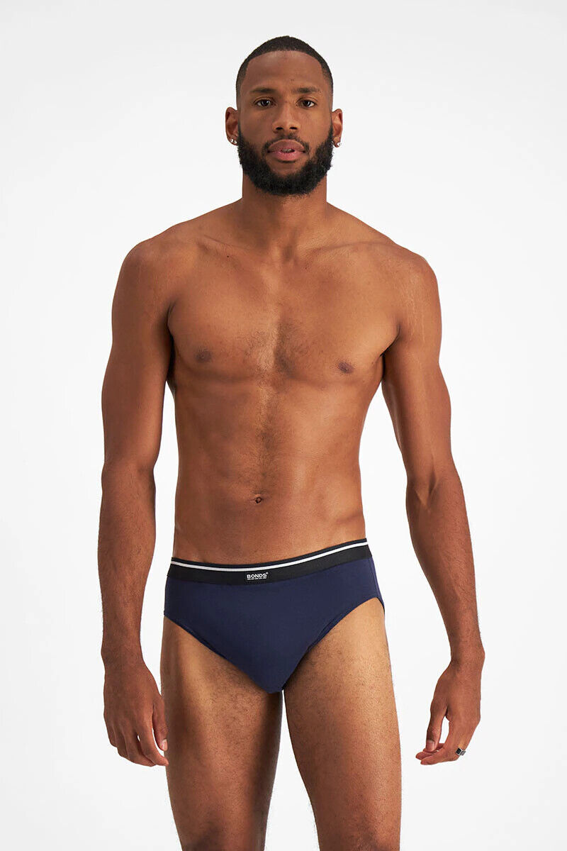 Bonds Mens Hipster Brief Wide Comfy Elastic Waist Extra Support 15 Pack MXLV5A
