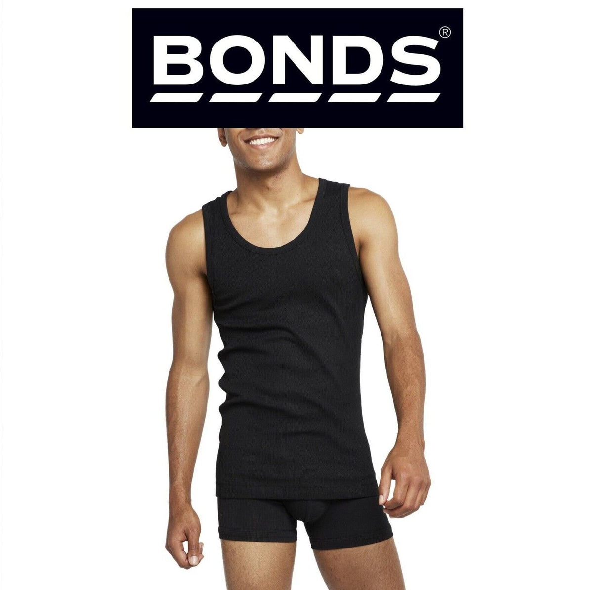 Bonds Mens Organic Chesty Cotton Rib Modern Classic Singlet Shape MX3R