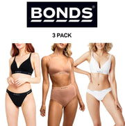 Bonds Womens Original Contour Triangle Soft Stretch Wireless Bra 3 Pack YXYQY