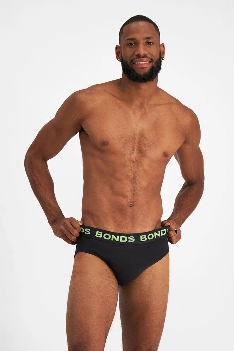 Bonds Mens Hipster Brief Super Soft Branded Elastic Waistband 15 Pack M8DMTX