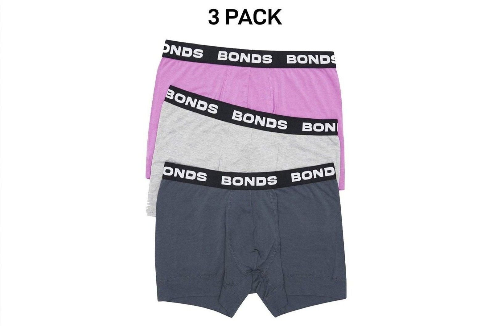 Bonds Mens Total Package Trunk Comfy Super Soft and Breathable 3 Pack MWK83A