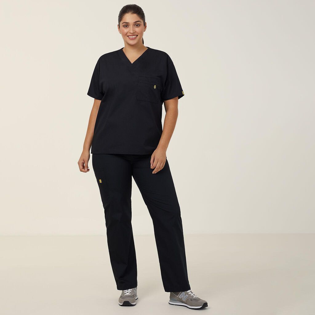 NNT Unisex Wonderwink 4 Pack Origins Pocket V Neck Scrub Top Alpha CATRE4-Collins Clothing Co