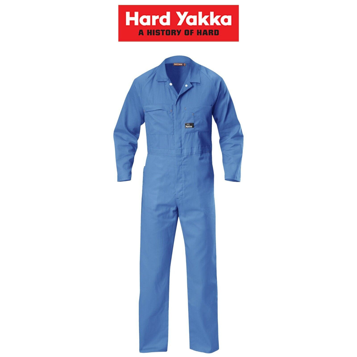 Mens Hard Yakka Coverall Cotton Drill Lightweight Overall Phone Pocket Y00030