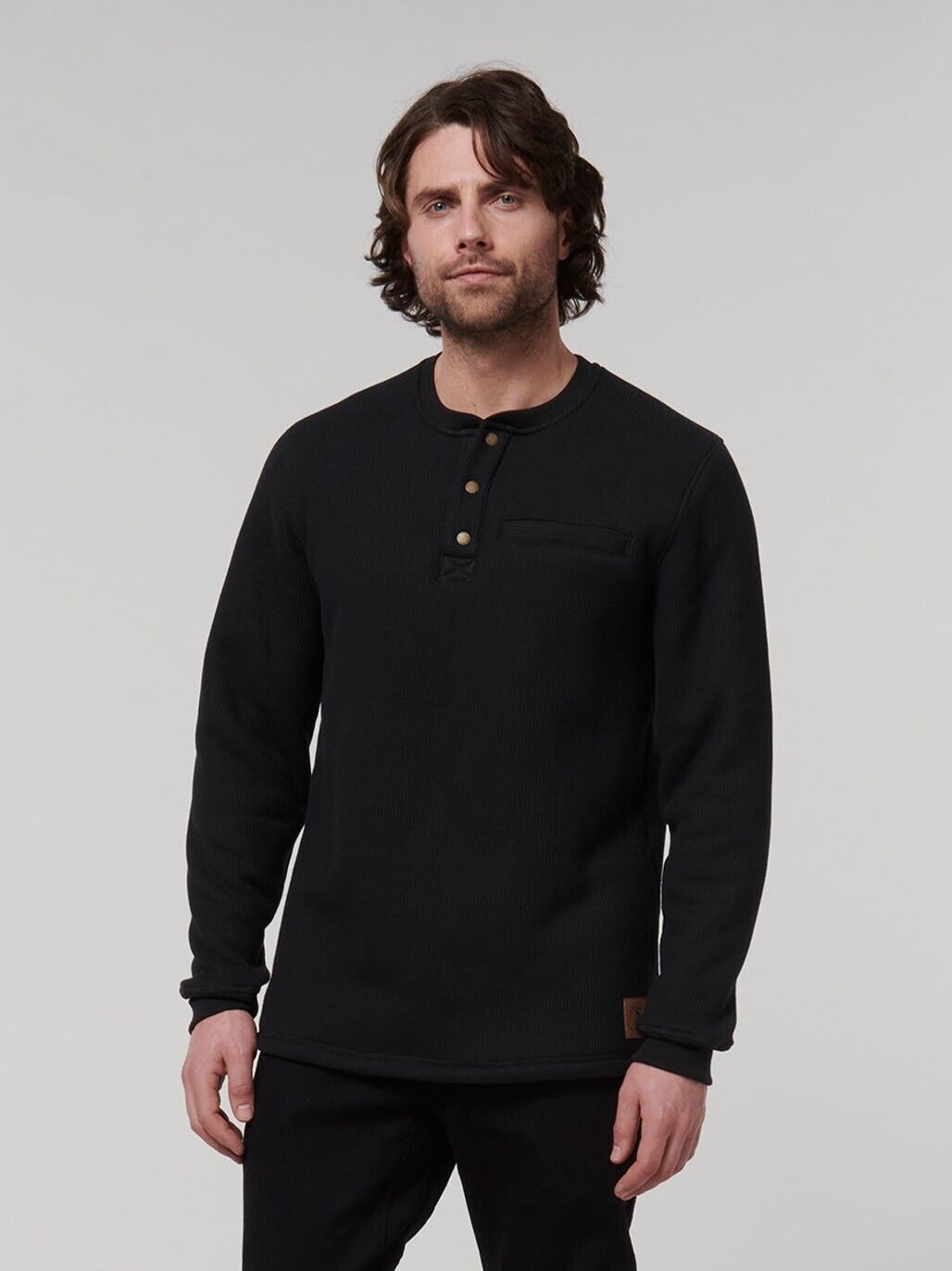 WINTER SALE! HARD YAKKA Mens  Sherpa Henley Contrast Warm Work Jacket Y19488