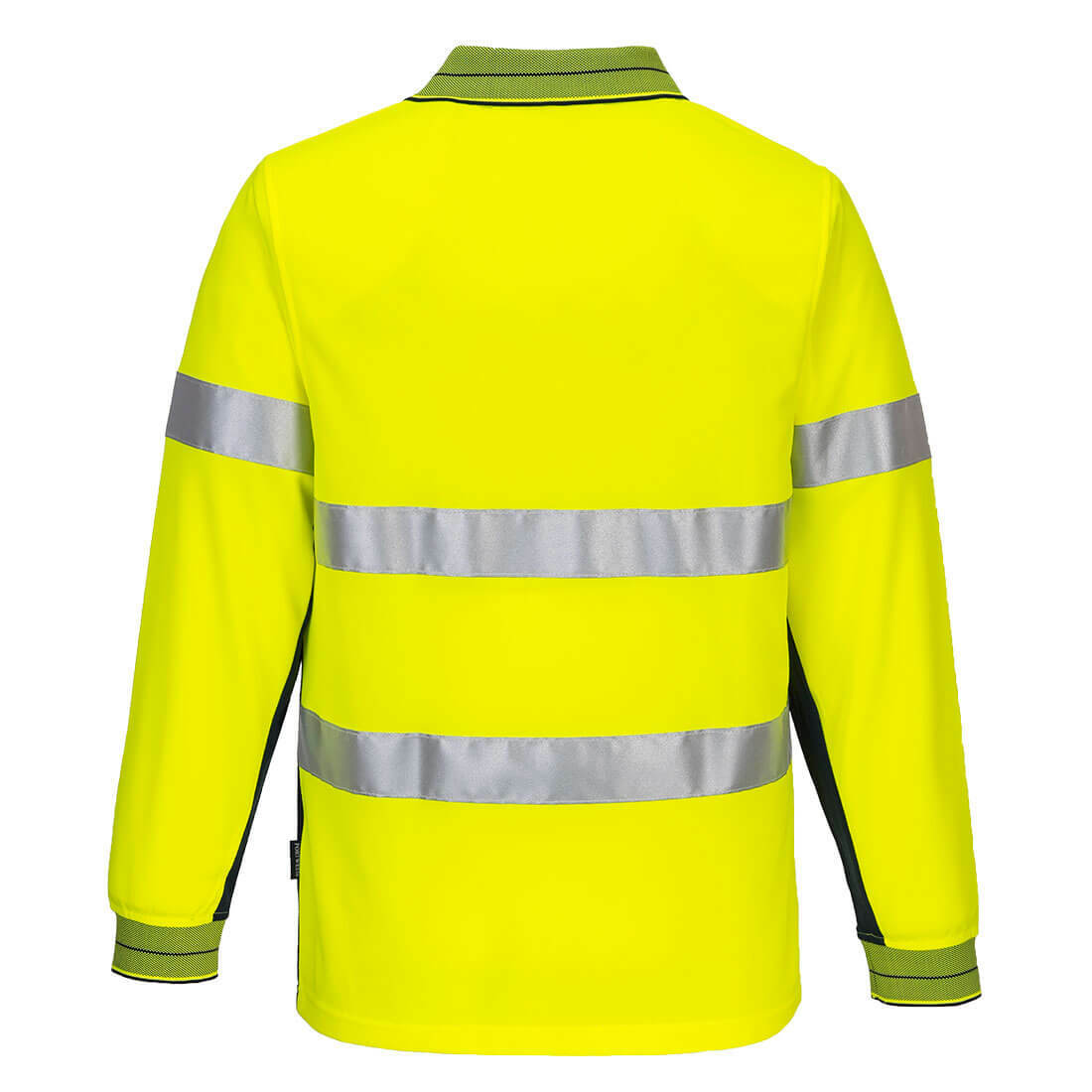 SALE Portwest Prime Mover Long Sleeve Micro Mesh Polo Taped Work Hi-Vis MP513