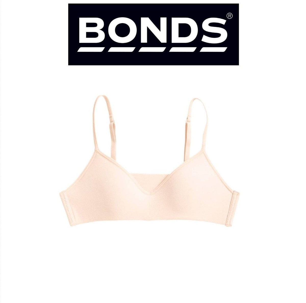 Bonds Girls Stretchies Contour Crop Extendable Elastic Straps Bra UZR31A