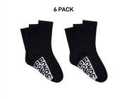 Bonds Mens Logo Cushioned Crew Socks Extra Comfort Smooth Seams 6 Pack SXMW3N