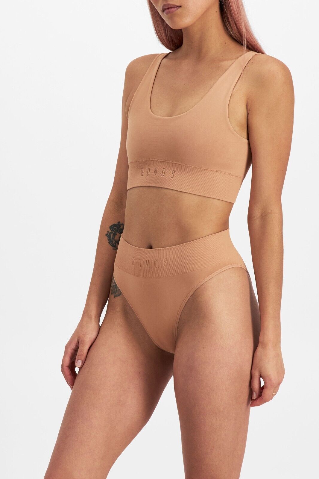 Bonds Womens Bases String Bikini Seamless Soft & Stretch Hi Waist 3 Pack WT4R