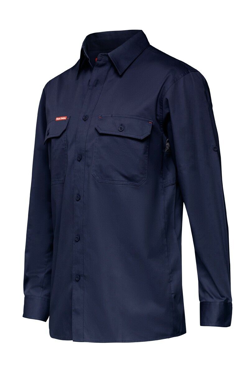 Mens Hard Yakka Core Summer Weight Cool Vented Drill Work Shirt Tradie Y04630