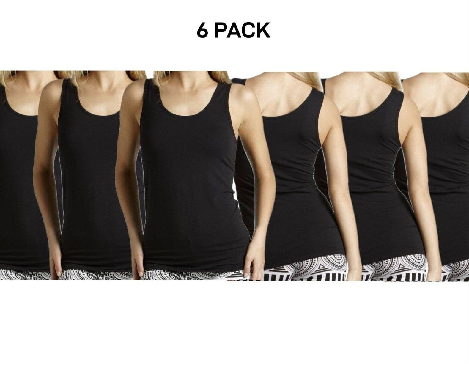 Bonds Womens Stretchy Chesty Tank Top Breathable Cotton Jersey 6 Pack WYEXY