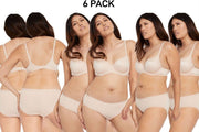 Bonds Womens Invisitails Midi Soft Lightweight Bikini Brief 6 Pack WZGJY