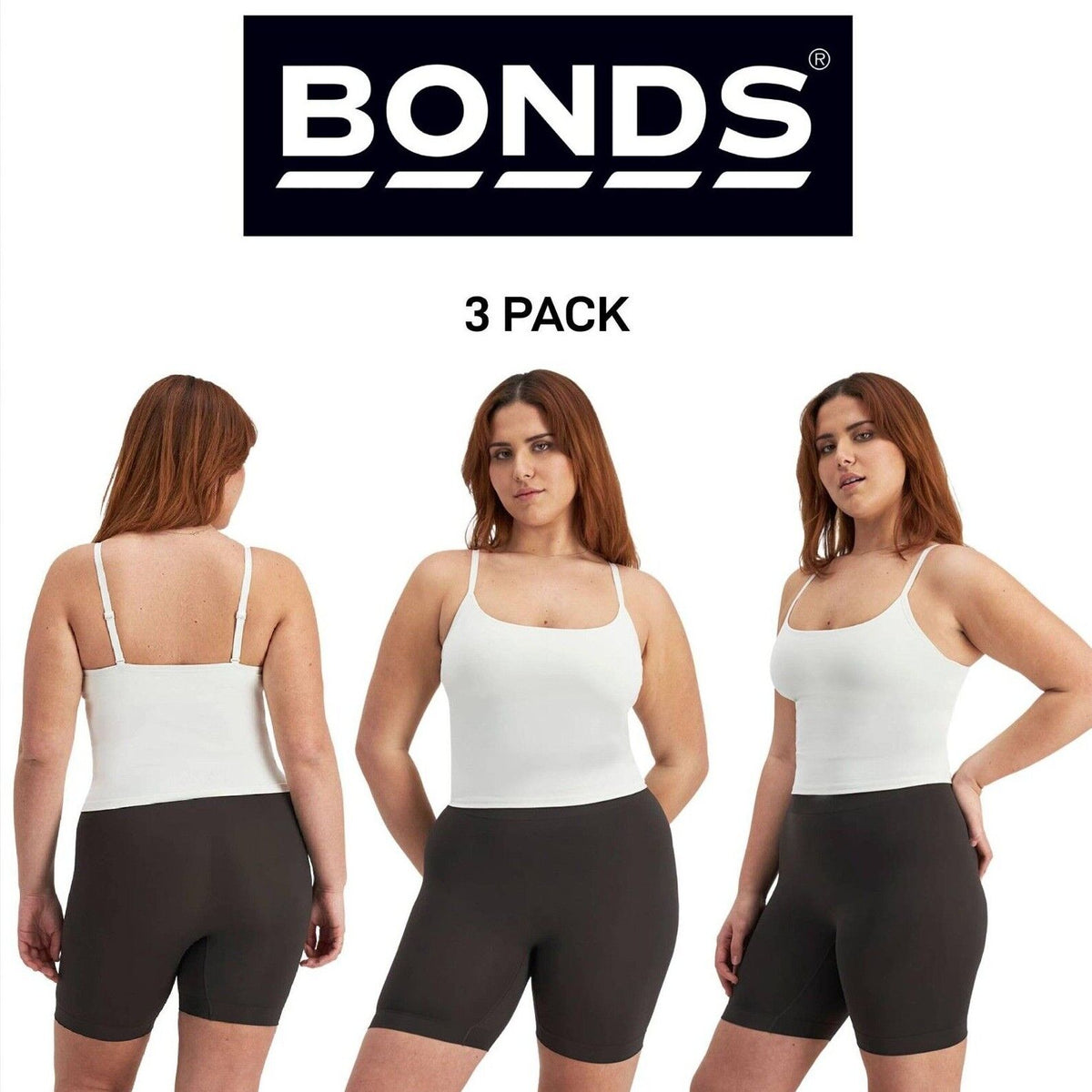 Bonds Womens Bases Seamless Singlet Buttery Smooth and Lightweight 3 Pack WR7Q