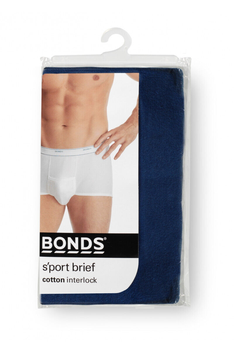 Bonds Mens Support Brief Stretchy Cotton and Comfy Elastic Waistband M821