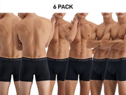 Bonds Mens Quickdry Trunk Wide Inner Leg Panel Moisture Wicking 6 Pack MWQL