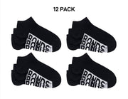 Bonds Mens Logo Cushioned Low Cut Smooth and Comfy Cotton Socks 12 Pack SXNA3N