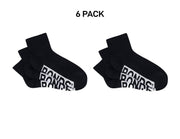 Bonds Mens Logo Cushioned Quarter Crew Socks Smooth Toe Seams 6 Pack SXN93N