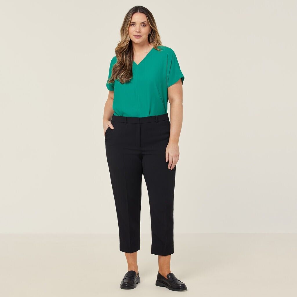 NNT Womens Crepe Stretch Lightweight  Classic High Waist Cropped Pant CAT3YC-Collins Clothing Co