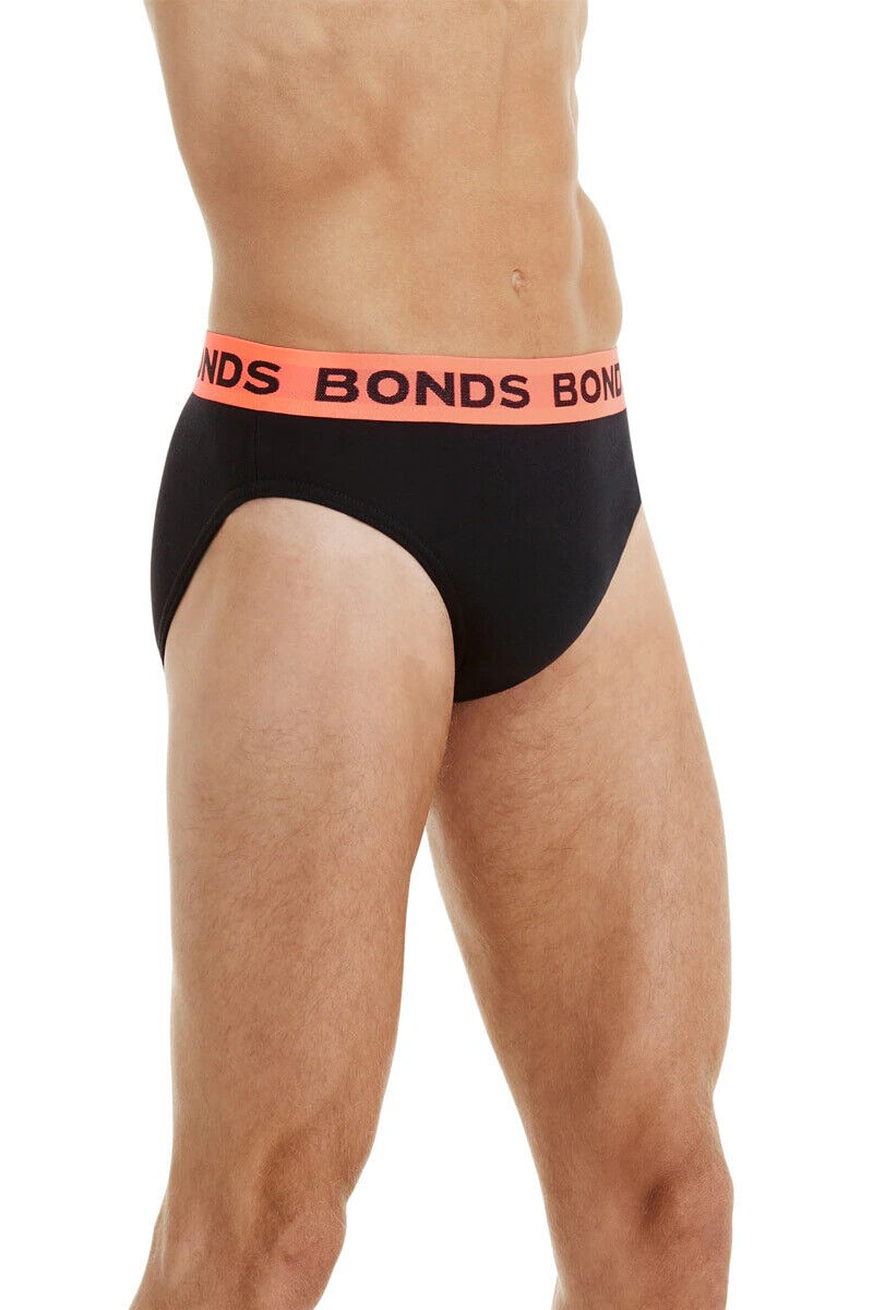 Bonds Mens Hipster Brief Super Soft Branded Elastic Waistband 5 Pack M8DMTX