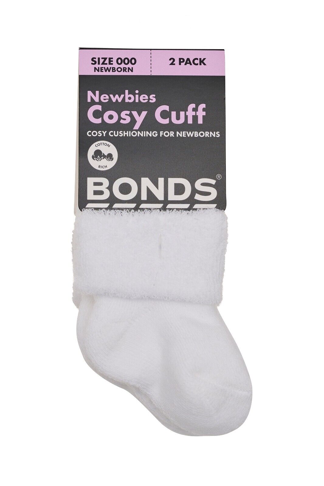 Bonds Baby Wondersock Super Soft Cotton and Durable Comfy 12 Pack R6289T